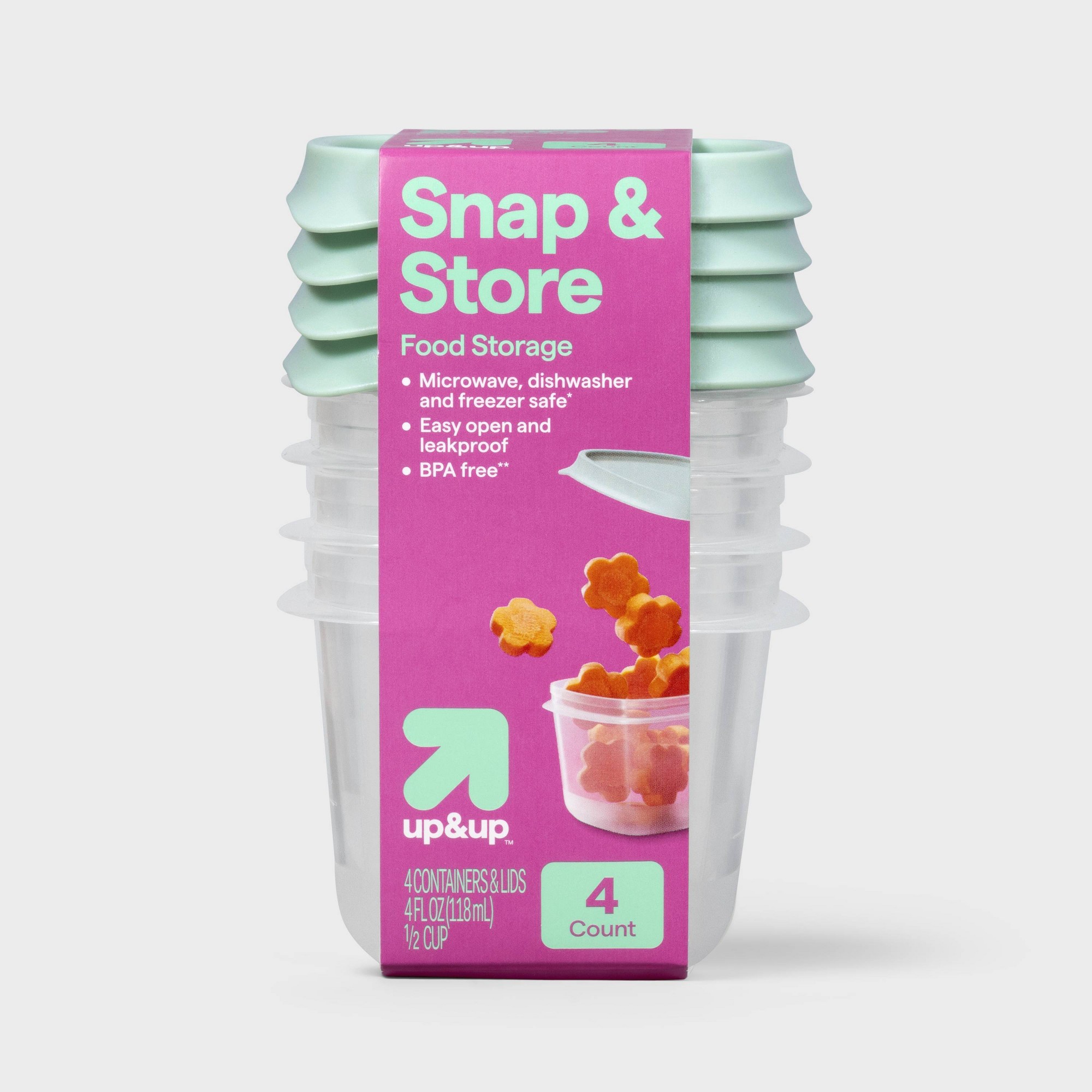 Meal Prep Containers - Contenitori per alimenti da 4 pezzi,
