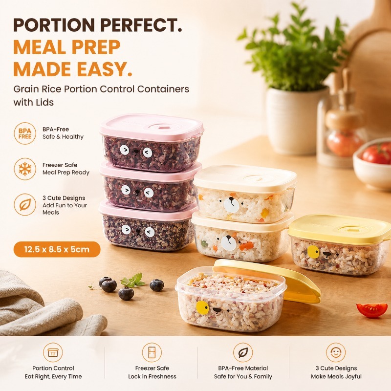Meal Prep Weight Loss - Contenitore per Alimenti a Porzioni Controllate