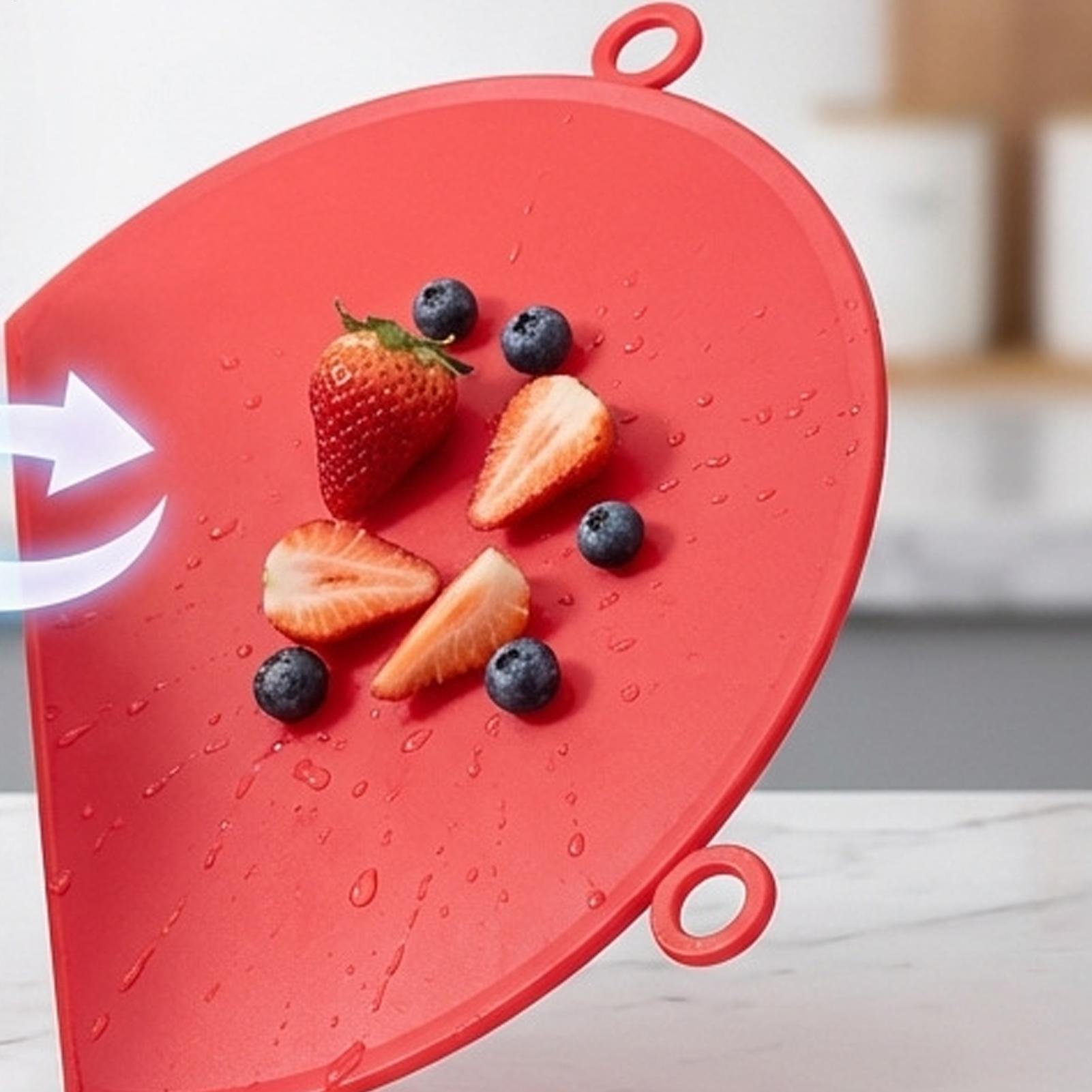 Food Prep Mat - Tagliere in silicone con drenaggio, tappetino