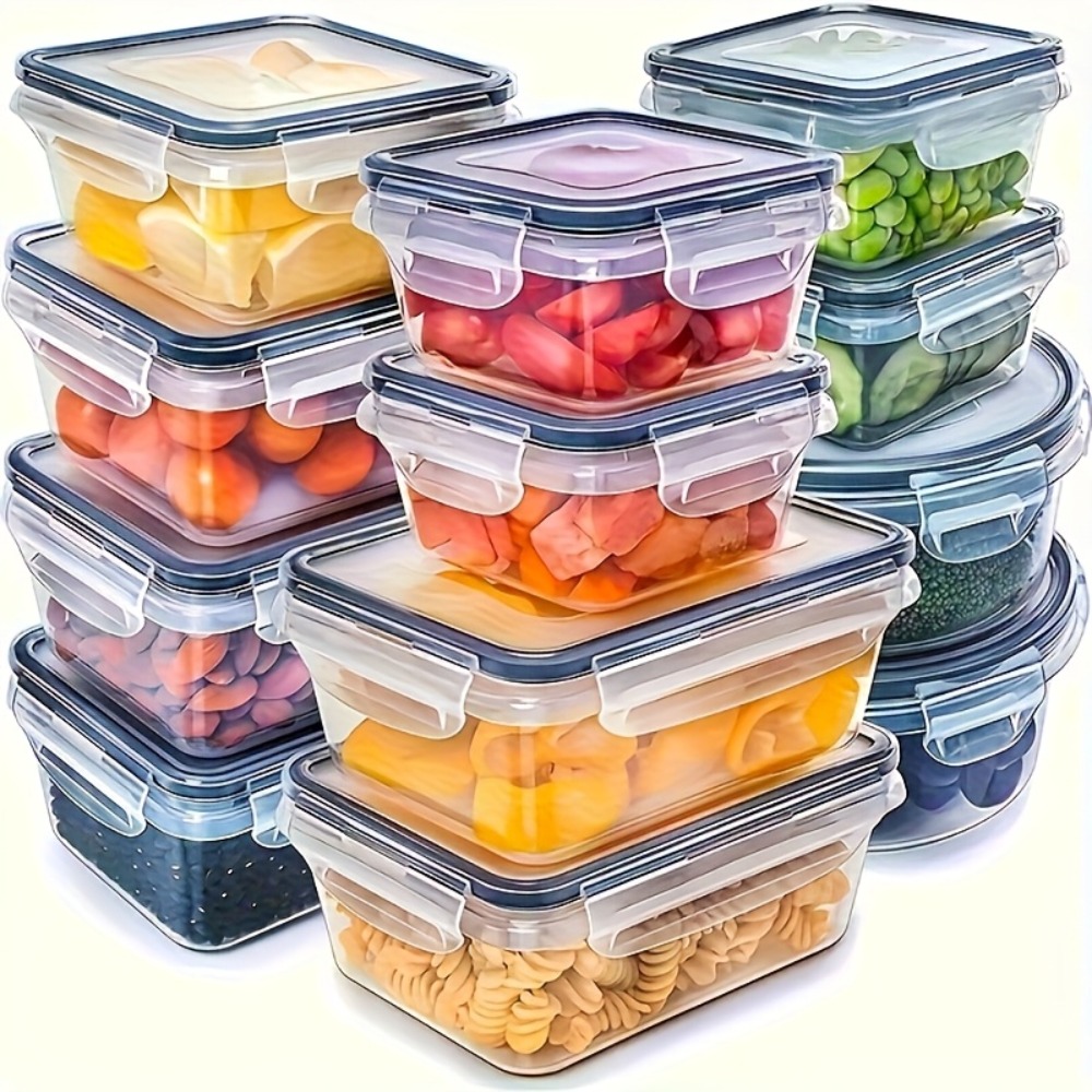 Meal Prep Containers - Contenitore Ermetico per Alimenti con Coperchio,