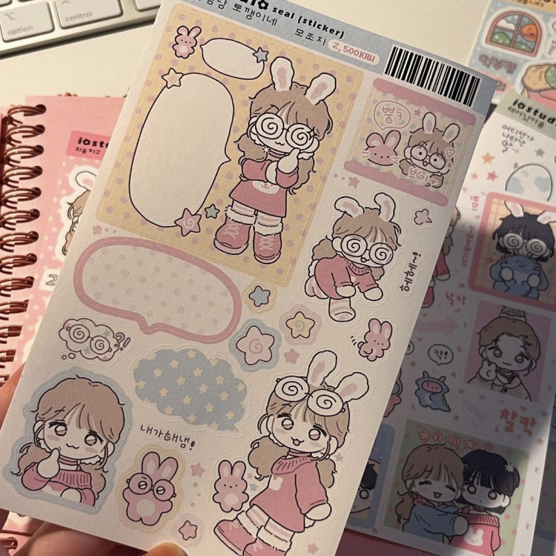 Adesivi coreani per ragazze ca - Meal Prep Notebook recensione e prezzo