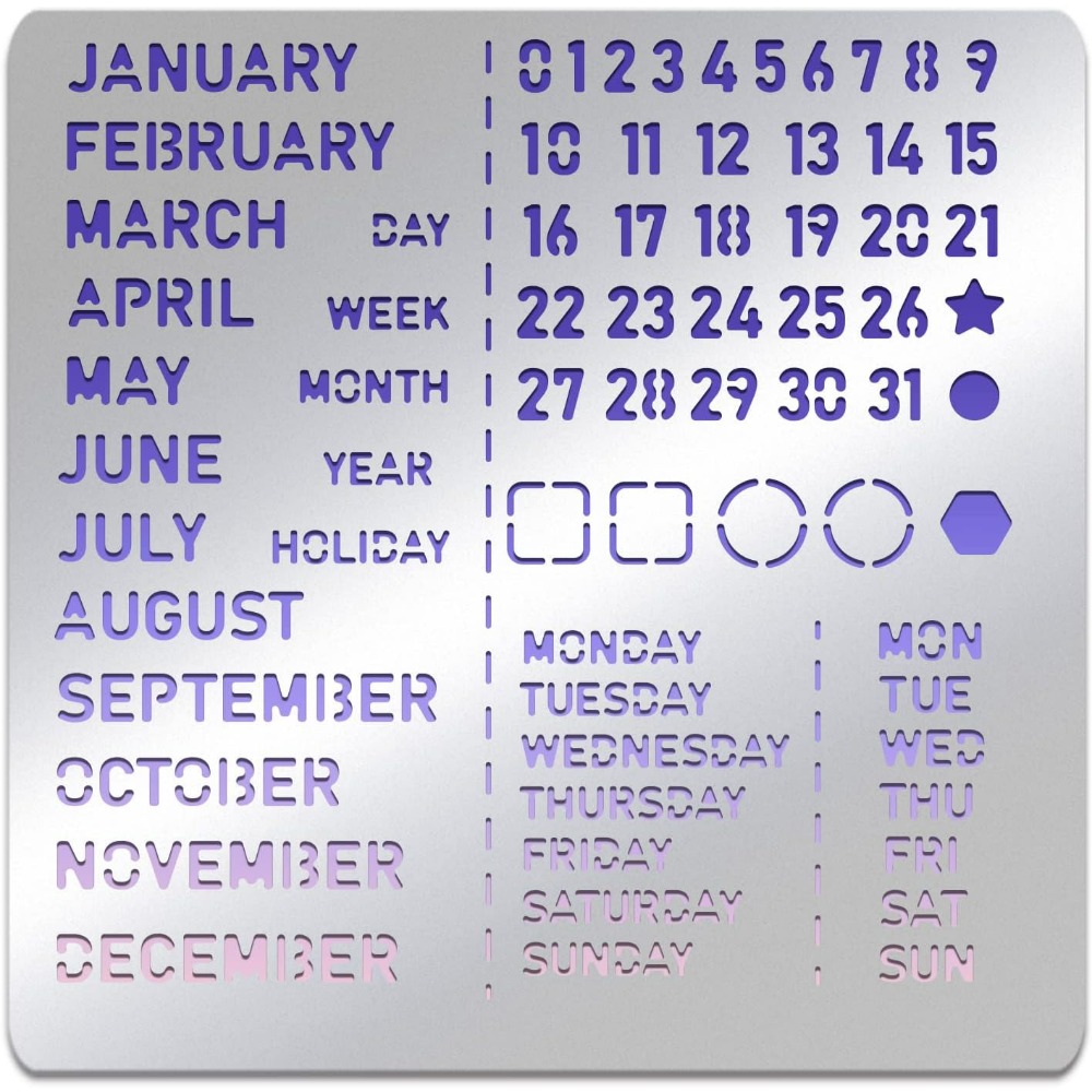 Stencil Calendario Modello di  - Meal Prep Notebook recensione e prezzo