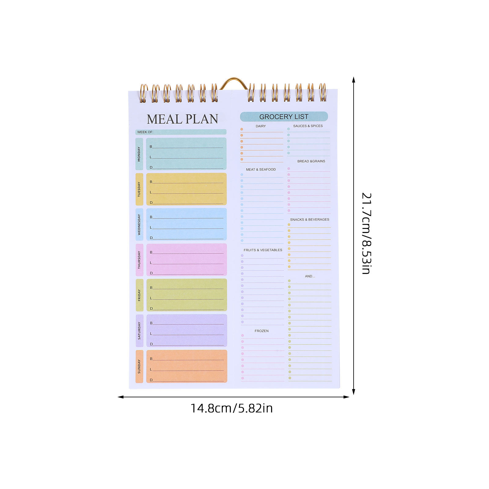 Quaderno Pianificatore Settima - Meal Prep Grocery List recensione e prezzo
