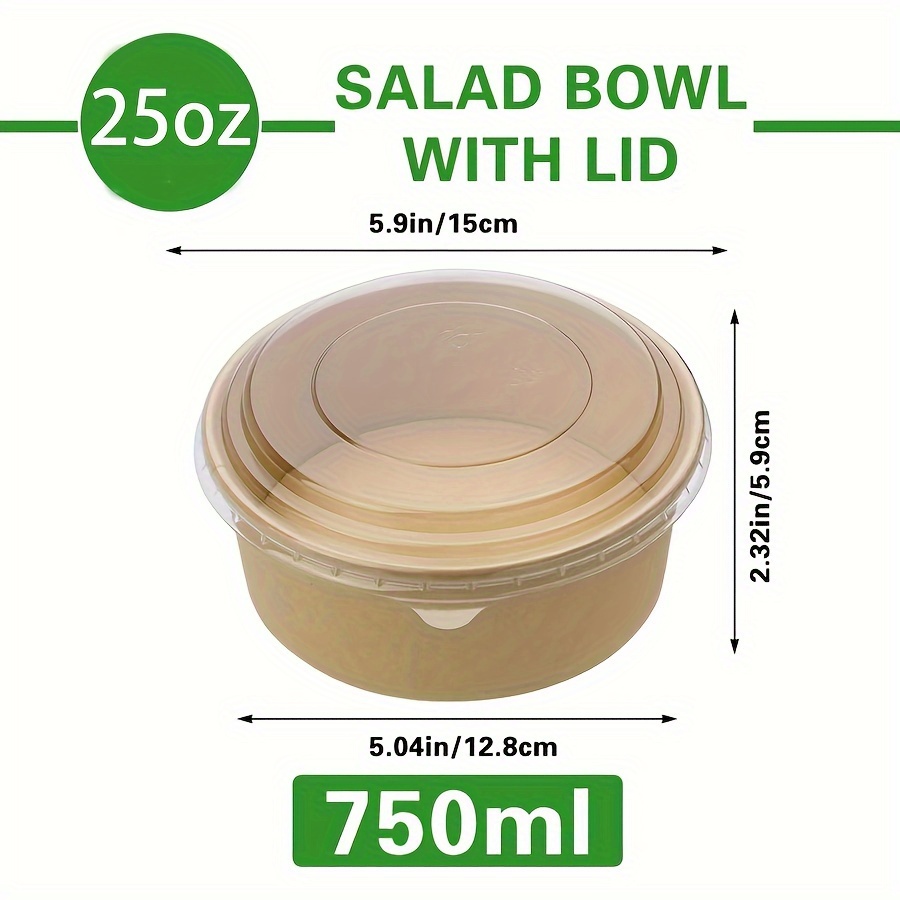 Ciotole di carta da 25 Oz/750  - Meal Prep Containers recensione e prezzo